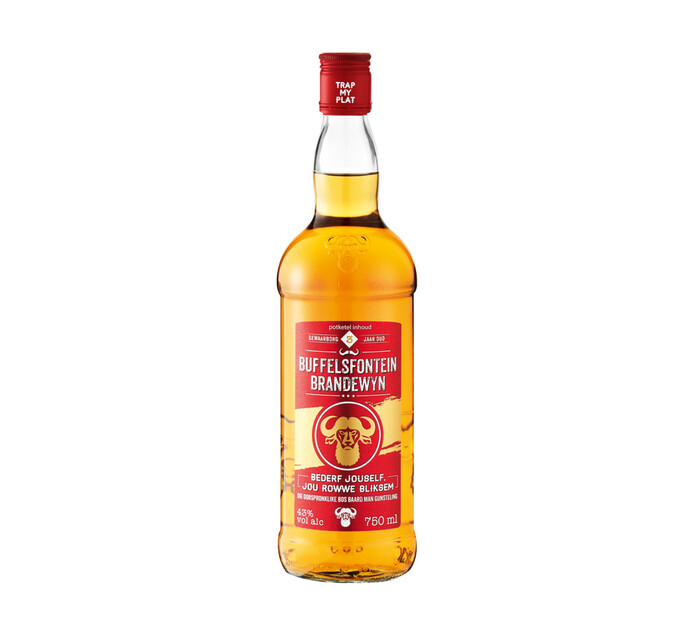 Buffelsfontein brandy 750ml bottle